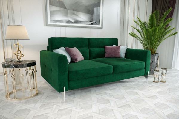 Sofaen Canapéë Elegant Design Luxus Samt Stoff Sofa Canapé Polsterung 2-Sëtzer