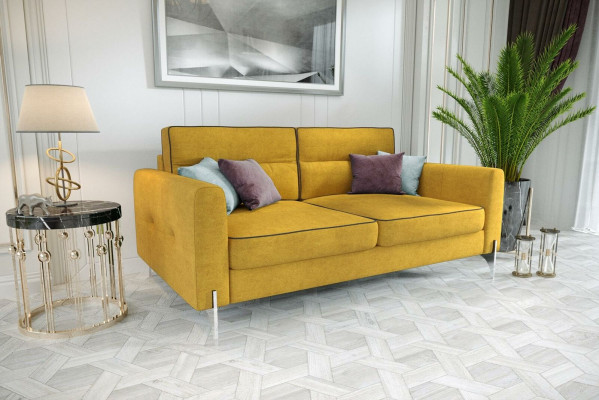 Sofaen Canapéë Elegant Design Luxus Samt Stoff Sofa Canapé Polsterung 2-Sëtzer