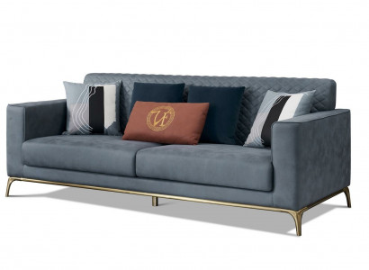 Stoff Sofa Dräisëtzer Couch Design Miwwel Italienesch Ariichtung Sofas Couchen