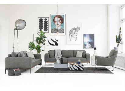 Canapé-Set 221 Sëtzer Sofa Modern Stoff Set Gro Grupp Wunnzëmmer