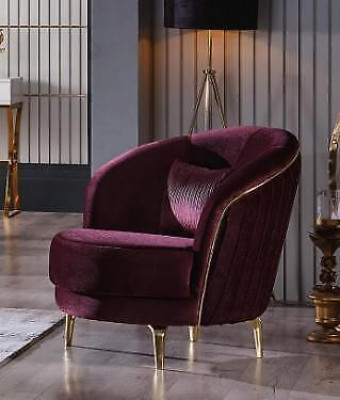 Luxus Wunnzëmmer Garnitur Modern Edelstol Sofas Gepolstert Dräisëtzer.