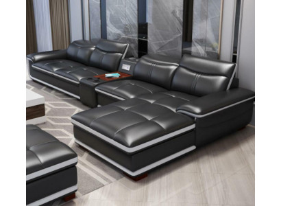 Canapéen Eck Stillen Miwwelen Wunnlandschaft Luxus Eckcanapé L-Form Polster Modern Relax