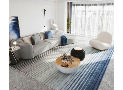 Sofa L-Form Sofa Wunnlandschaft Relax Sëtz Design Couche Lounge Sofas Textil Nei