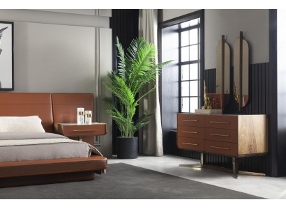 Luxus Säitendësch Designer Kommode mat gëllene Féiss Kommoden Schaf