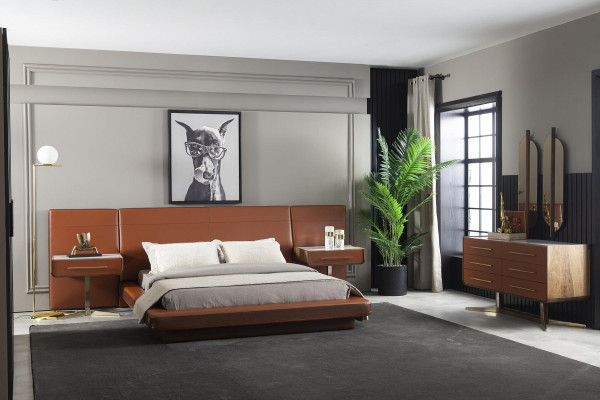 Luxus Säitendësch Designer Kommode mat gëllene Féiss Kommoden Schaf