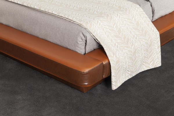 Betterfarf Braun Moderne Stil Luxus-Schlofzëmmer Bequem Nei