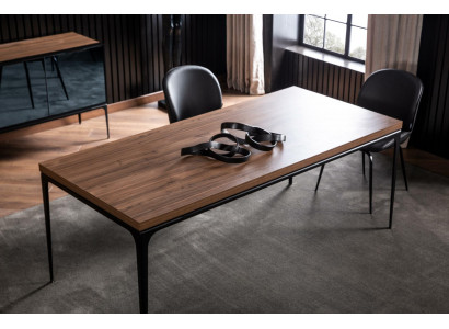 Kicheldësch Dësch Iessdësch Dëscher Miwwel Holz 200x92cm Iessdëscher Wunnen