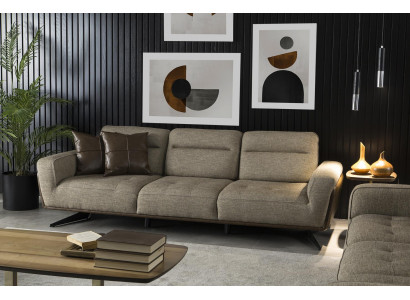 Gemittlech Canapé 260cm Grousst Canapé Canapéë Canapéen Stoffcanapé Textil Wunnzëmmer