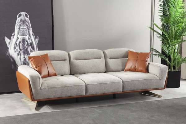 Gemittlech Canapé Wunnzëmmer 260cm Grousst Kanapee Canapéen Kanapee Stoffsdivan Textile