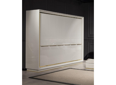 Kleederschaaf Modern Bequem a Wäiss mat luxuriéiser Späicherplaz