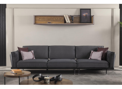Grouss Canapé 330cm Stoff xxl Canapé Stoffcanapé Polster Sëtzkëssen Miwwelen Textil
