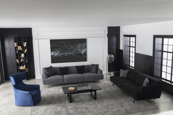 Canapé Set 3+1 Canapé Garnitur Couch Gepolstert Miwwelen Weich Luxus Canapéen Stoff