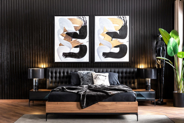 Schlofzëmmermiwwel Komplett Set Garnitur Bett Nuetsdëscher Schaf 4tlg.