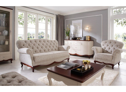 Sëtzpolster Chesterfield Sofagarnitur Sofa Couch 2tlg. Sofasen Couchen 3+1