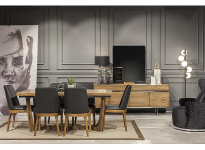 Ästhetescht uspriechend 9-deelent Iesszëmmer-Set am italieneschen Design