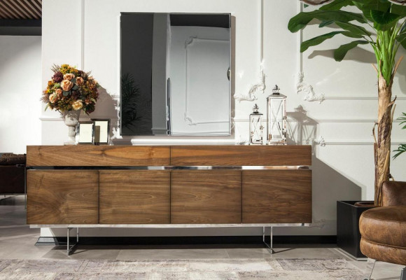 Ästhetescht uspriechend 9-deelent Iesszëmmer-Set am italieneschen Design