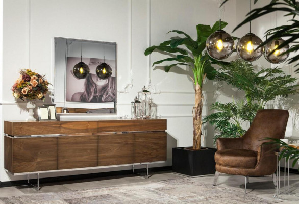 Ästhetescht uspriechend 9-deelent Iesszëmmer-Set am italieneschen Design