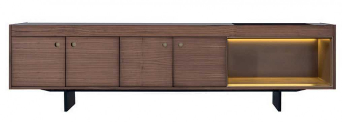 Iesszëmmer Modernen Set Dësch 4x Stull Kommode Luxus Designer Set