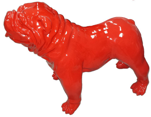 Design Hond Deko Statu Skulptur Abstrakt Dekoratioun Figure Statuen rouden Déier