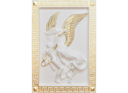 Pegasus Wandrelief Antik Stil Relief Wandmolerei Antik Handaarbecht Bild Päerd