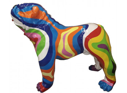 Abstrakten Hond Dekoratioun Faarweg Figur Skulptur Statuen Gaart Statue Figuren