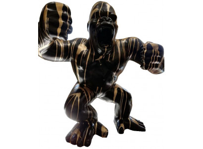 Abstrakt Dekoratioun Gaartfigur Gorilla Statu Deko Faarweg Bemoolte Statuen Nei