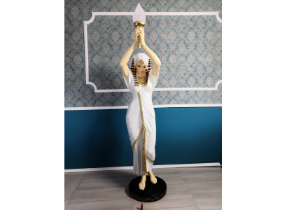 Design Stehlampe Ägyptesch Frafigur Stehleuchte Luuchten Stehlampen Figur