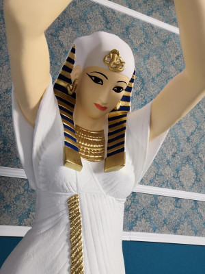 Design Stehlampe Ägyptesch Frafigur Stehleuchte Luuchten Stehlampen Figur