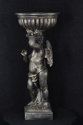 Engel Figur Skulptur Skulpturen Design Deko Dekoratioun Vaas Blummen P0624 92,50cm
