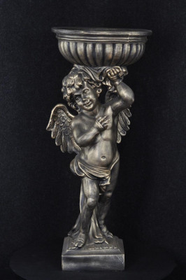 Engel Figur Skulptur Skulpturen Design Deko Dekoratioun Vaas Blummen P0624 92,50cm