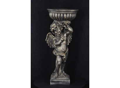 Engel Figur Skulptur Skulpturen Design Deko Dekoratioun Vaas Blummen P0624 92,50cm