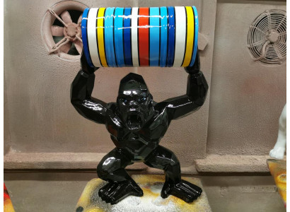 Designer Figur Statue Modern Figuren Statuen Dekoratioun Deko Gorilla Gaart Nei