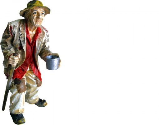 Design Bettler Figur Statu Skulptur Figuren Skulpturen Dekoratioun Deko 5623 Neiegkeet