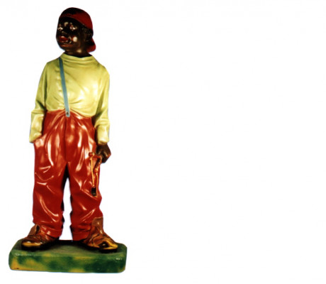 Design jonk mat Stäinschléider Figur Statue Skulptur Figuren Skulpturen 7020