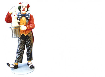 Design Clownmagier Figur Statue Skulptur Figuren Skulpturen Dekoratioun Deko 5027