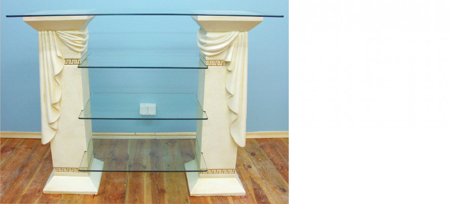 Design Vitrine Regal Glas Kolonn Schaf Vitrinen Regaler Schaf Medusa Sideboard