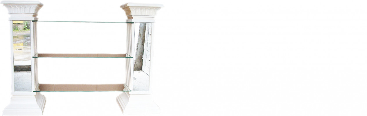 Design Regal XXL Vitrinn Säule Vase Decovase Spigel Dekoratioun Deco 1838 Nei