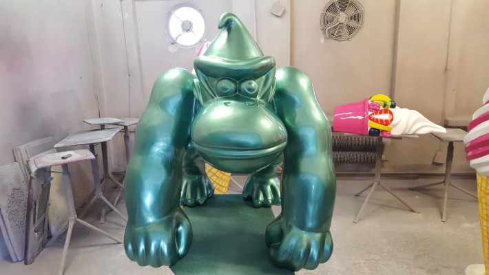 Dekoratioun Deko Gorilla Gaart Nei Designer Figur Statue Modern Figuren Statuen