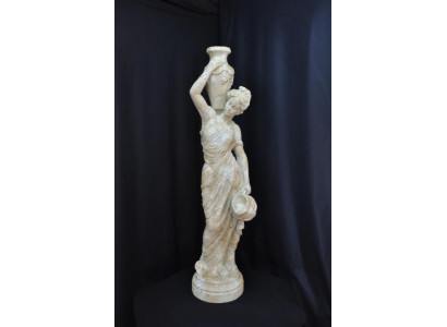 Fra Skulptur Krug Vase Figur Gaartfigur Skulpturen Figuren Waasserdréierin 345