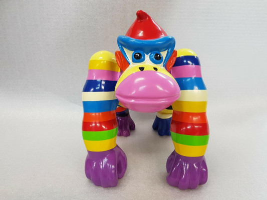 Statuen Dekoratioun Deko Gorilla Gaart Nei Designer Figur Statue Modern Figuren