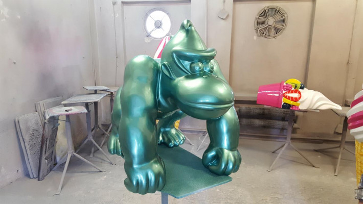 Dekoratioun Deko Gorilla Gaart Nei Designer Figur Statue Modern Figuren Statuen