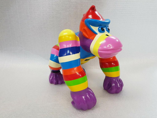 Statuen Dekoratioun Deko Gorilla Gaart Nei Designer Figur Statue Modern Figuren