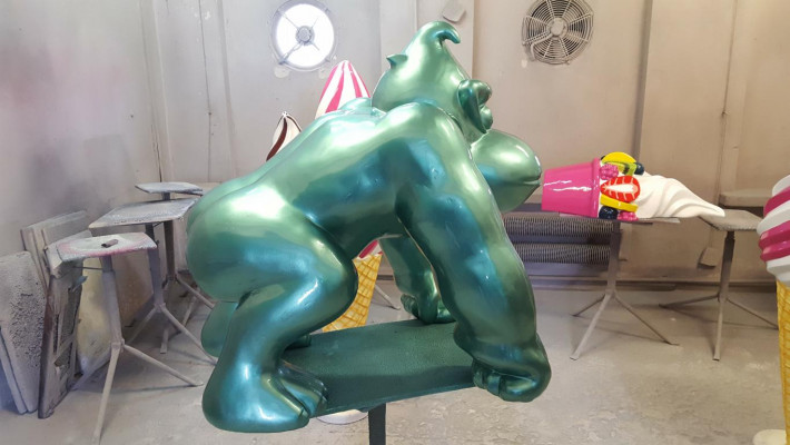 Dekoratioun Deko Gorilla Gaart Nei Designer Figur Statue Modern Figuren Statuen