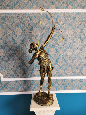 Diana Göttin Bou Pfeil XXL Designer Statu Skulptur Figur Statuen Dekoratioun