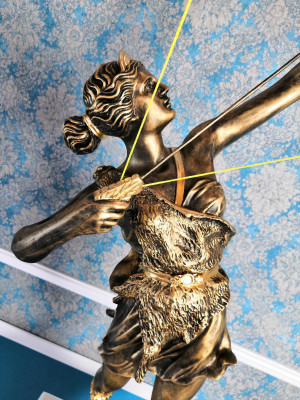 Diana Göttin Bou Pfeil XXL Designer Statu Skulptur Figur Statuen Dekoratioun