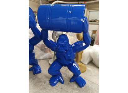 Staatuen Dekoratioun Deko Gorilla Gaart Nei Designer Figur Statue Modern Figuren