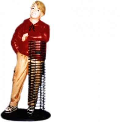 CD DVD Ständer Design Figur Statue Skulptur Figuren Skulpturen Dekoratioun Deko