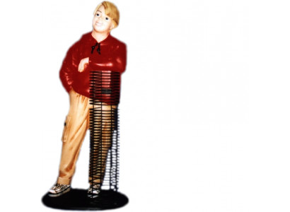 CD DVD Ständer Design Figur Statue Skulptur Figuren Skulpturen Dekoratioun Deko