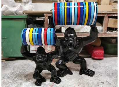 Designer Figuren Statu Modern Figuren Statuen Dekoratioun Deko Gorilla Gaart Nei