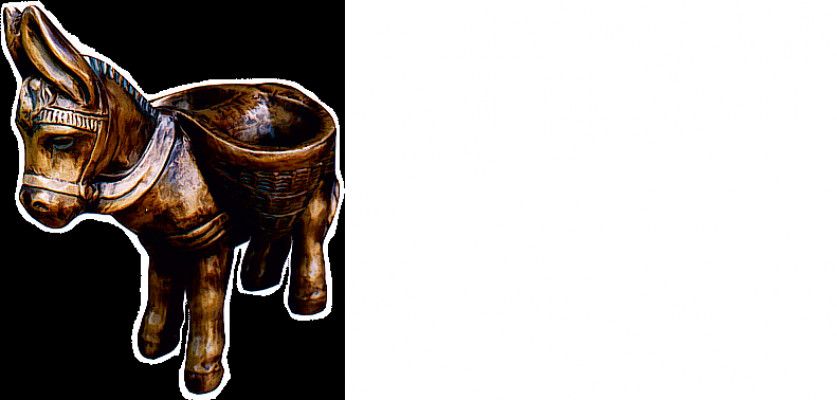 Design Esel Figur Statue Skulptur Figure Skulpturen Dekoratioun Deko Nei 3004